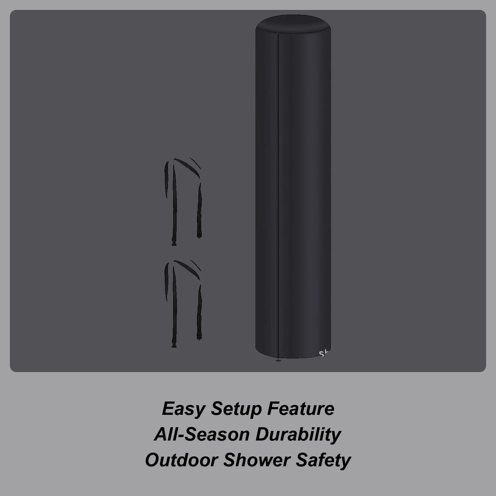 

Outdoor Solar Shower Cover Waterproof Oxford Cloth Outdoor Solar Shower Protective Cover For Adventure Yard Patio Backyard