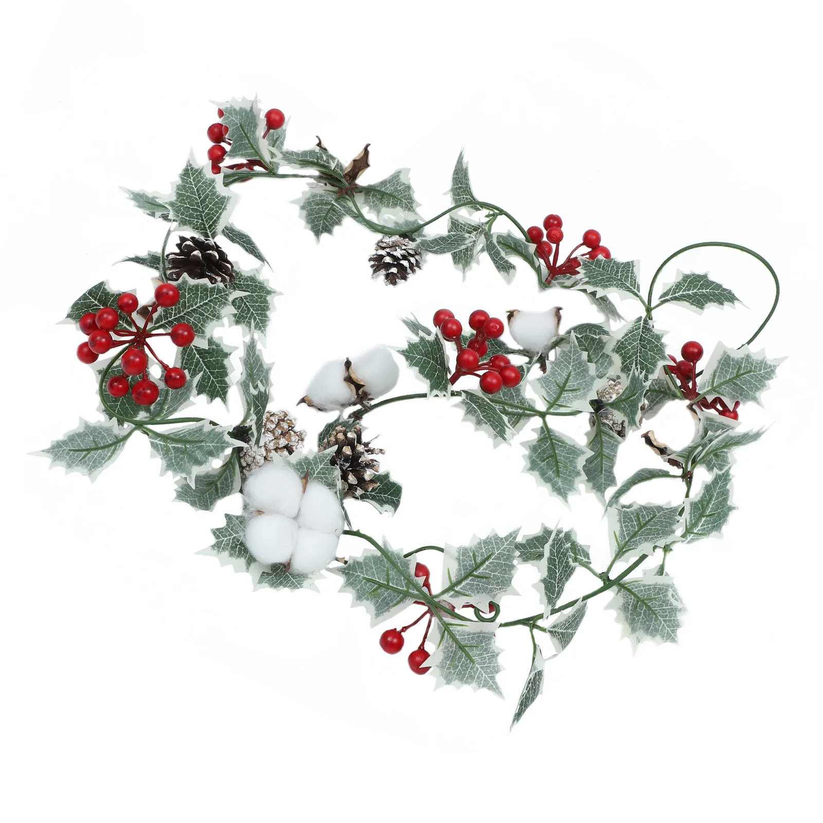 

1Pcs Xmas Rattan Decor Lifelike Red Fruit Berries Vine Christmas Home Pendant Simulation Rattan Christmas Decor