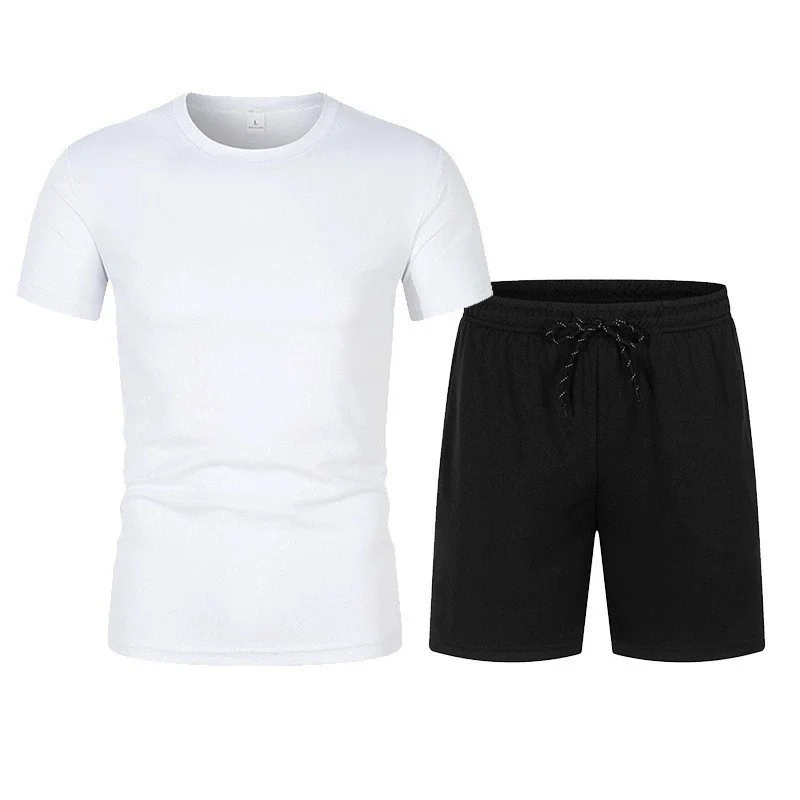 2pcs Men's Quick-Dry Running T-Shirt Breathable Summer Sports Tee for Hiking,Fishing & Outdoor Activities Lightweight & Elastic