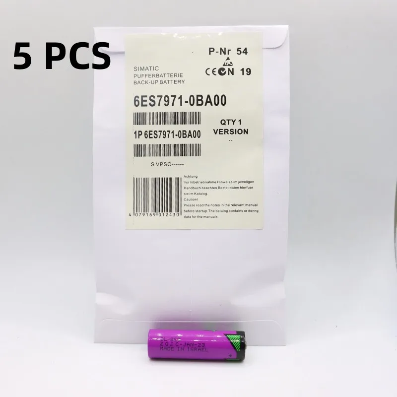 5PCS Original New For Siemens SL-360 3.6V AA Battery 6ES7971-0BA00 S7-400 PLC TL-5903 SL-560 ER14500 14505