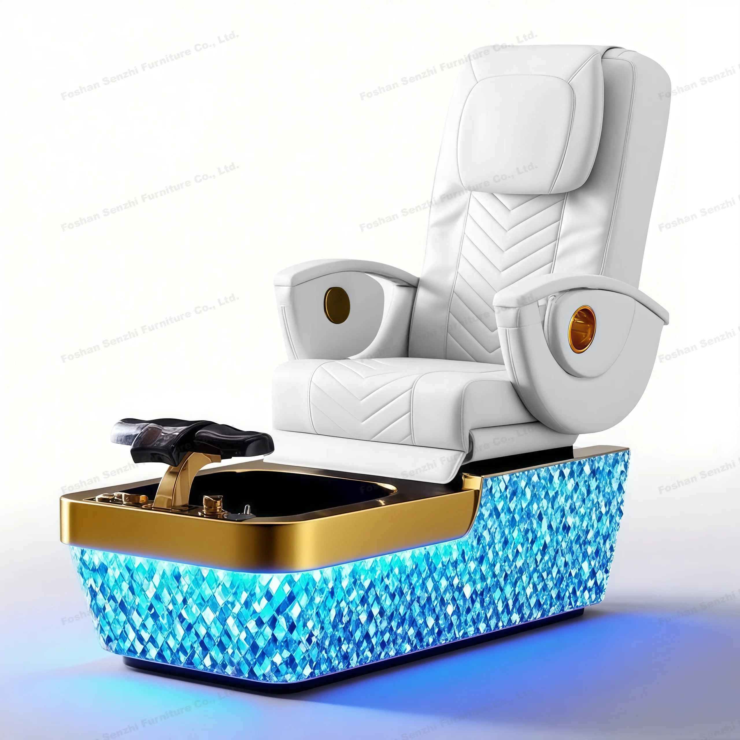 Nouveau Vente chaude entièrement automatique chaise allongée tissu artisanat bain de pieds Spa Massage haut de gamme pédicure chaise