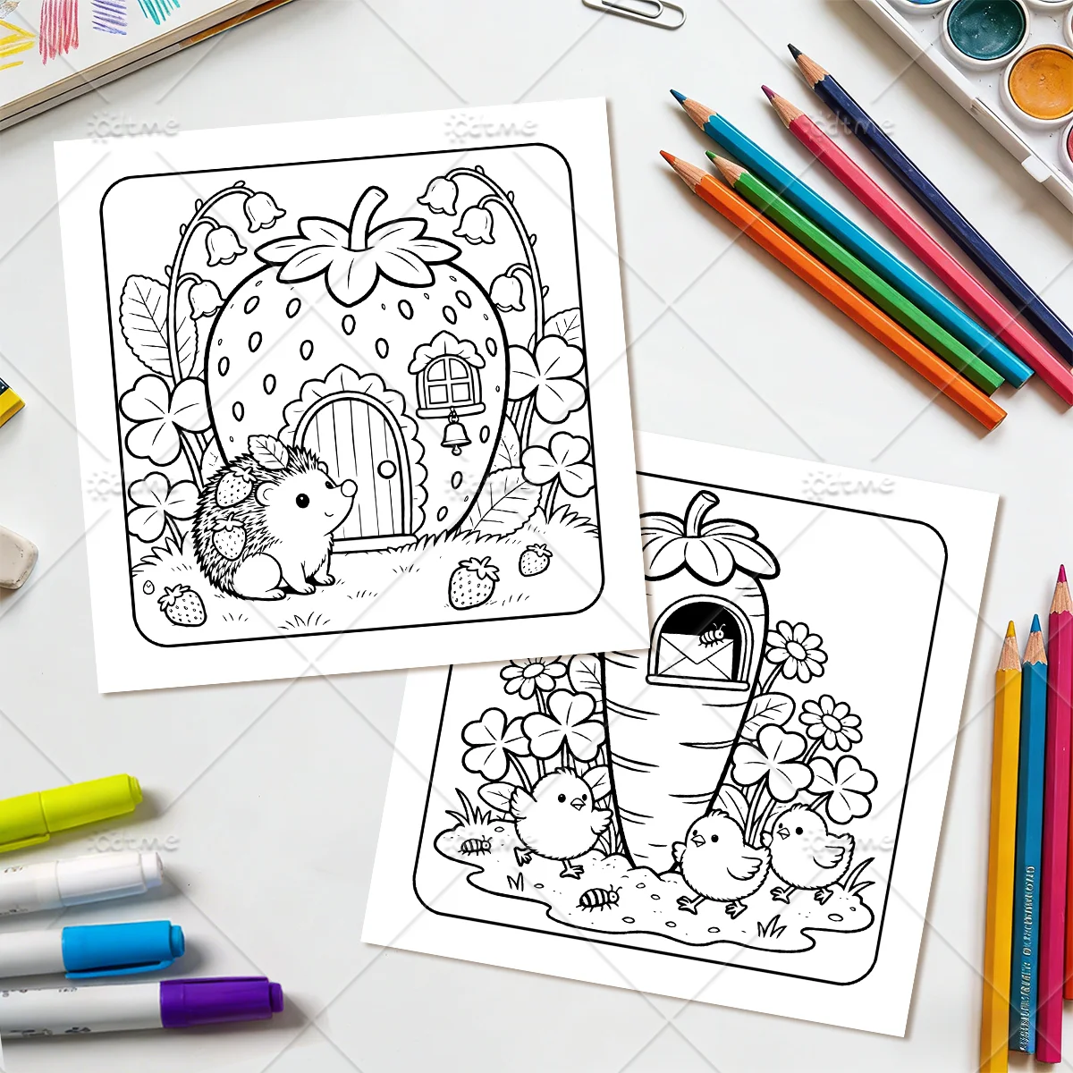 MAGICAL GARDEN Malbuch für Erwachsene mit niedlichen, gemütlichen täglichen Aktivitäten zur Entspannung (Cozy Spaces Coloring) – Detail 8