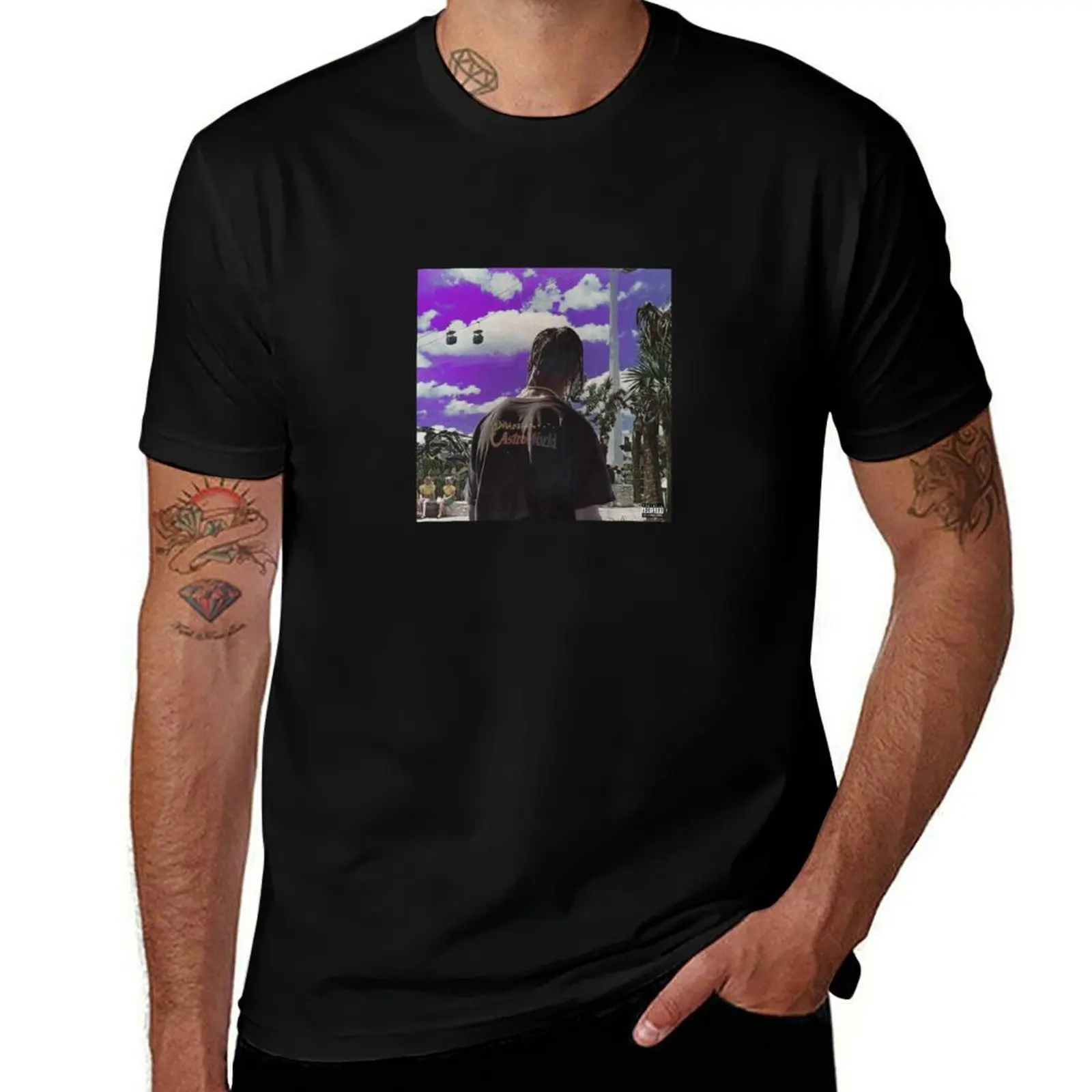

Travis x purpel sky T-Shirt man t shirt luxury man graphic t shirt T-Shirt