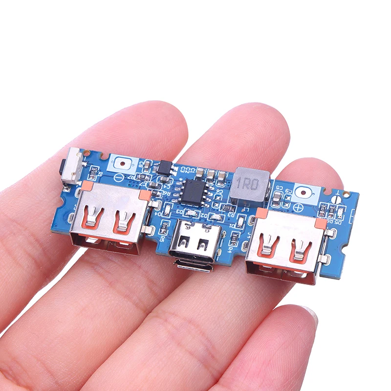 DIY Motherboard 5V 2.4A Micro Type-C Mobile Power Bank Lithium Battery Charger Board LED Dual USB 18650 Booster Module