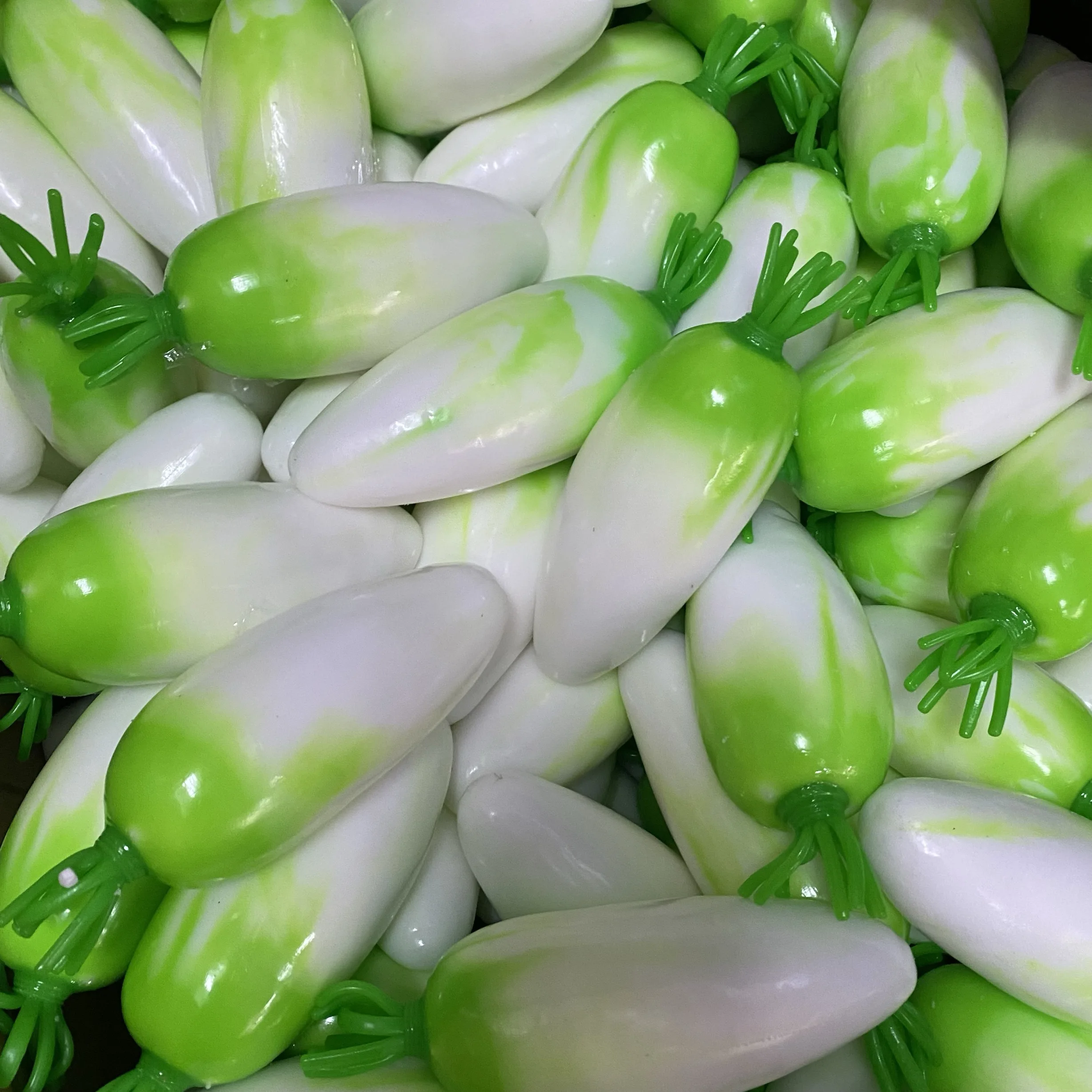 Crunchy White Radish Mooli Squishy Fidget Toy Soft Simulation Vegetable Squeeze Sensory Toy Stress Relief Anti-Anxiety Toy ﻿ image 5
