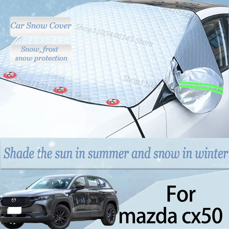 

For mazda cx50 car Snow Windscreen, Snow, Frost, Dust and UV Visor, Winter car clothing, thick magnetic