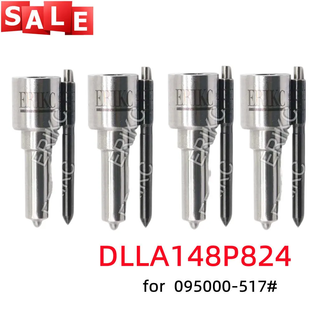 

4PCS DLLA148P824 Common Rail Fuel Injector Nozzle DLLA 148 P824 for Denso 095000-5170 095000-5180