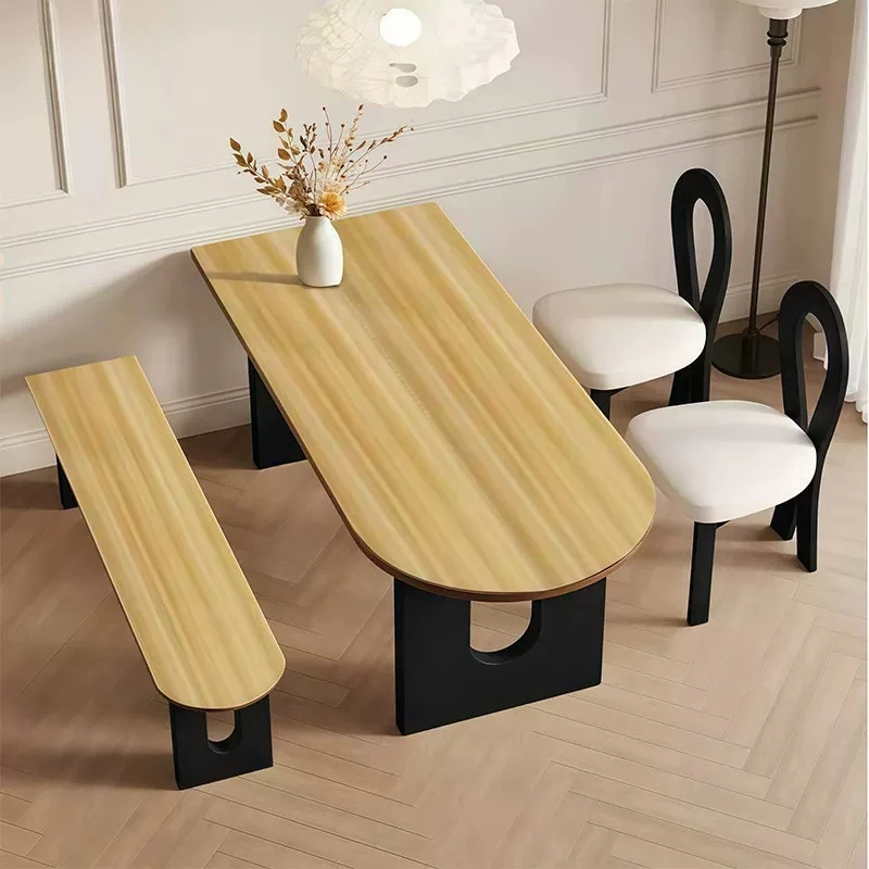 Solid Wood Multifunctional Restaurant Dining Tables Seating Room Marble Modern Dining Tables Table A Manger Nordic Furniture