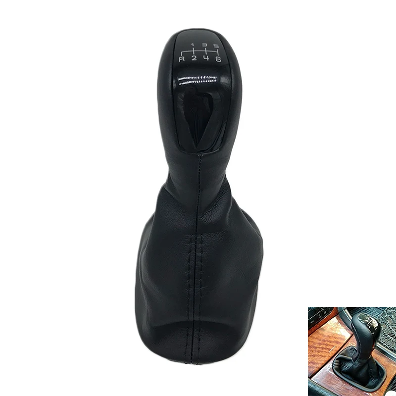 for Mercedes-Benz C Class W203 S203 Elegance Classic Elegance Car MT Gear Shift Knob Lever Shifter Pen Gaitor Boot Cover Case