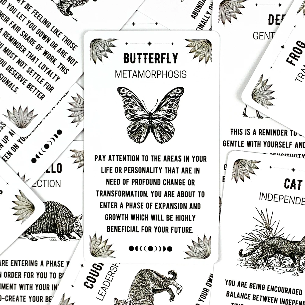 Oracle Cards A 54 Cards Deck English Version For Fate Divination Fortune-telling Party Board Game,Halloween and Christmas Games