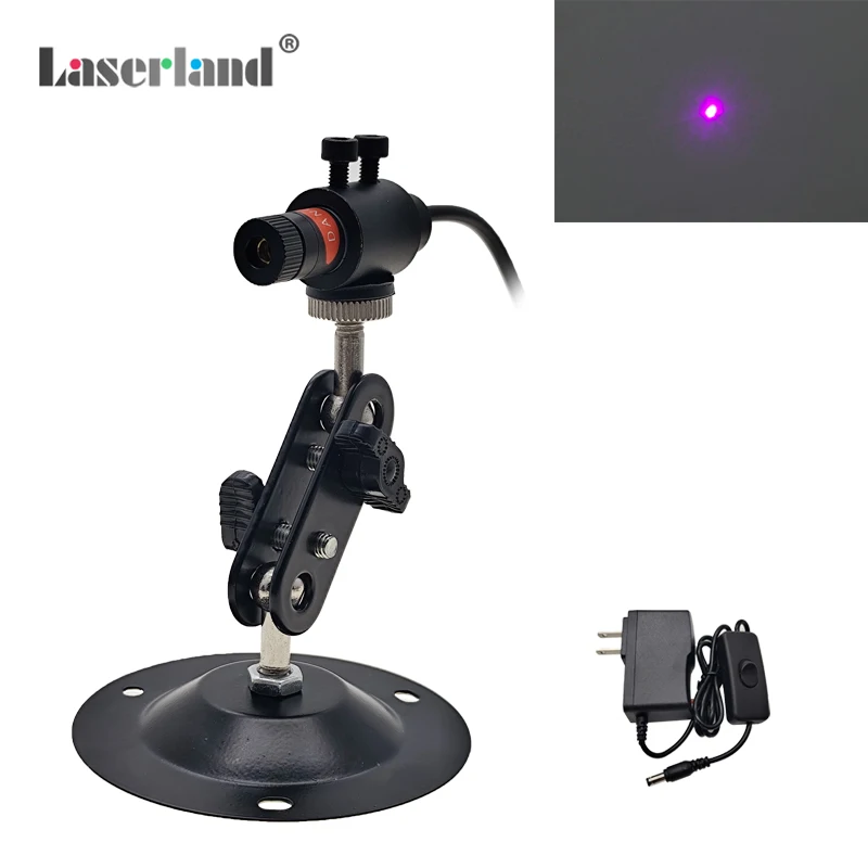 Imagem -05 - Gerador de Fonte de Luz com Módulo de Ponto de Cabeça Laser Azul Violeta 405nm