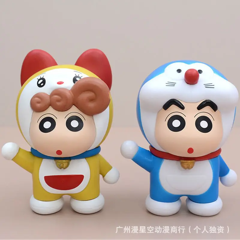 

Crayon Shin-Chan Pajamas Series Shin-Chan Cos Doraemon Figure Collect Decorate Classic Childhood Manga Anime Peripheral Gifts
