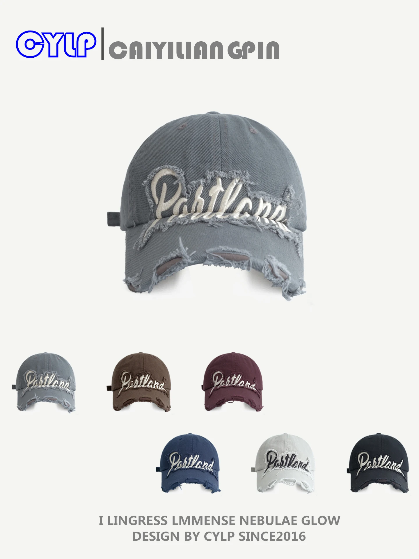 غسلها نحى حافة مطرزة لينة قبعة بيسبول الوجه التخسيس تنوعا قبعة منقار البط الرجال العصرية #5