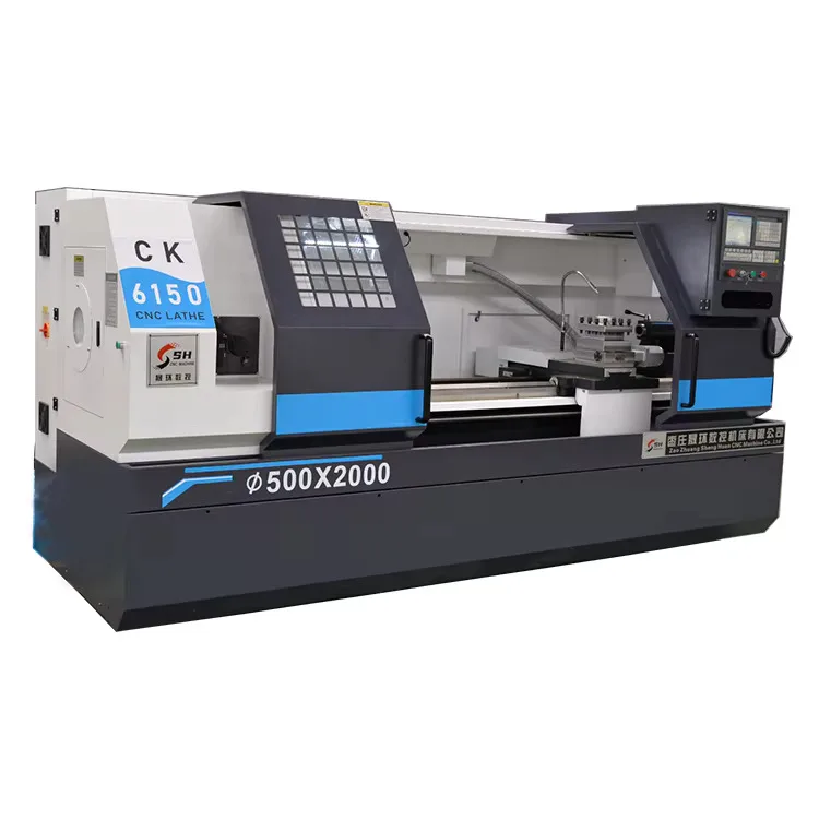 Ck6150 سعر رخيص سرير مسطح أفقي مخرطة CNC هاين