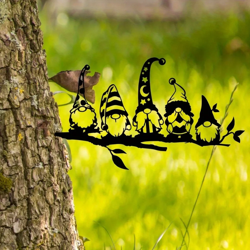 قطعة واحدة من زينة حديقة الجنية المعدنية من HelloYoung |   Elevates Garden Magic – مثالي لحفلات الحديقة الساحرة