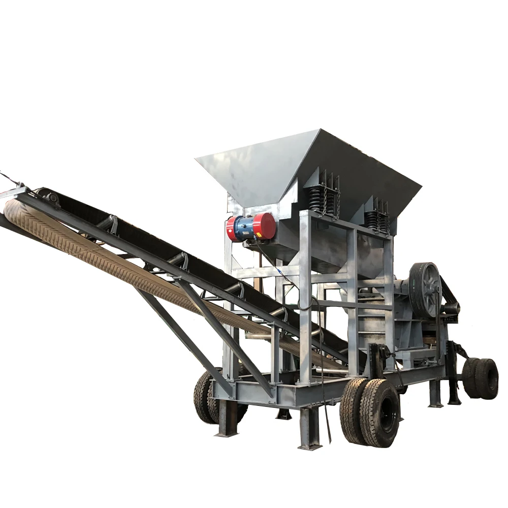 YG PE400*600 50tph Stone Jaw Crusher Mobile Rock Crusher Machine for The Stone Stone Crushing Line