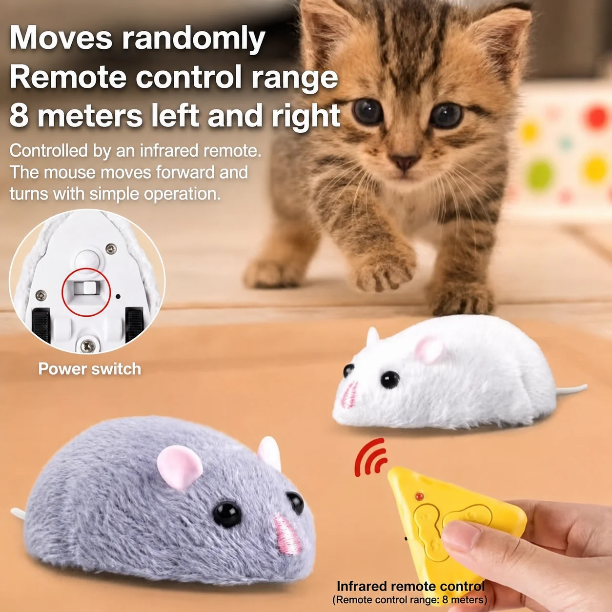 Power Tools Cat - لعبة فأر بالتحكم عن بعد، فأر