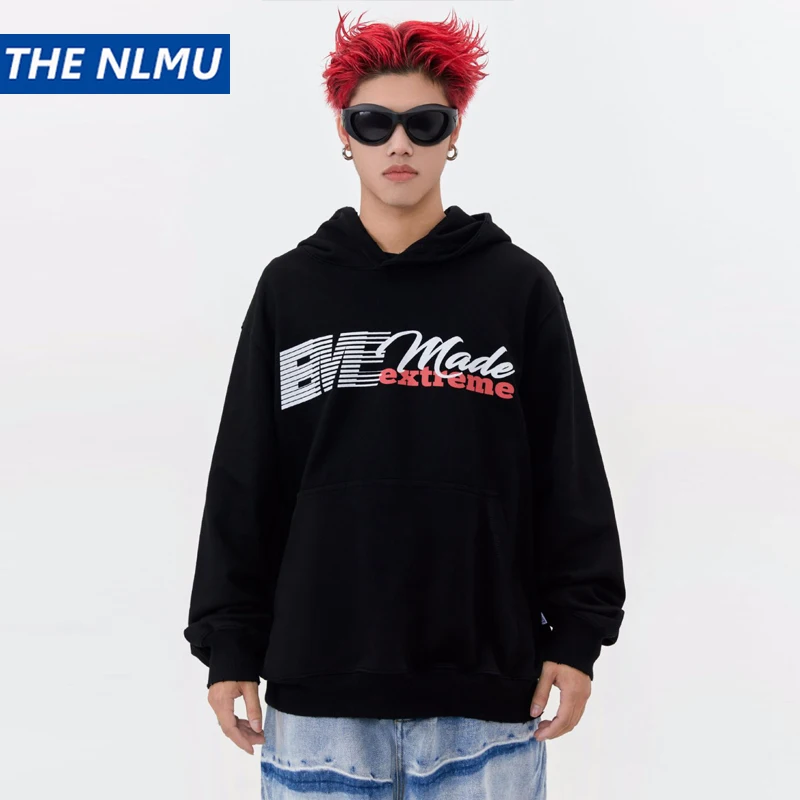 

2023 Oversized Hoodie Streetwear Sweatshirt Letter Graphic Harajuku Hoodies Cotton Men Hooded Pullover Hip Hop Loose Y2K