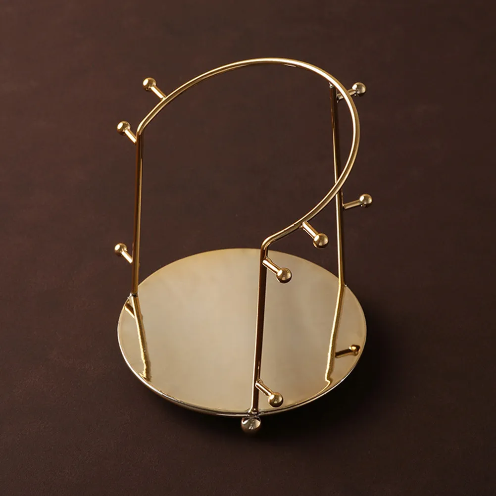

Metal Crown Display Rack for Tiara Headband Organizer Women Minimalist Vanity Table Bedroom Dressing Room Jewelry Store Crown