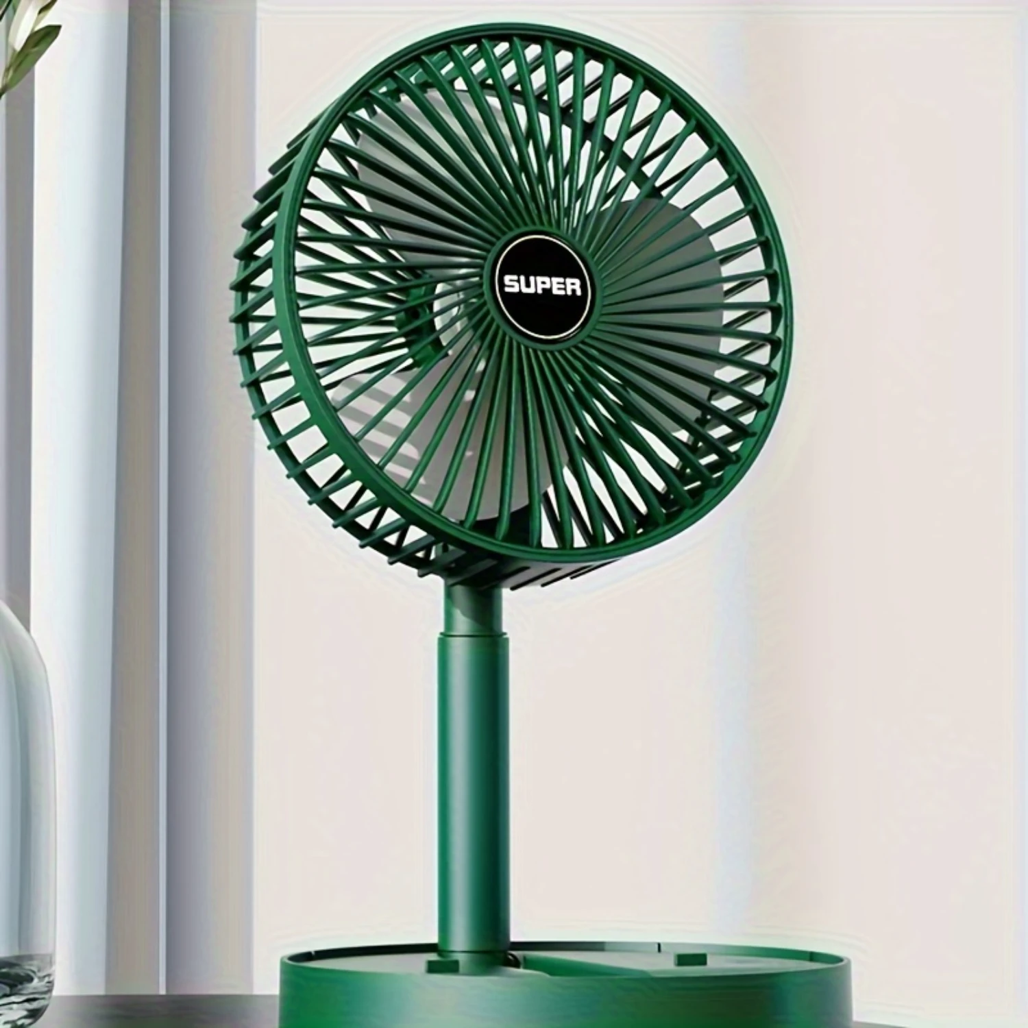 Compact & Portable Usb-Powered Fan - Extendable, Foldable Design For  And Office Use