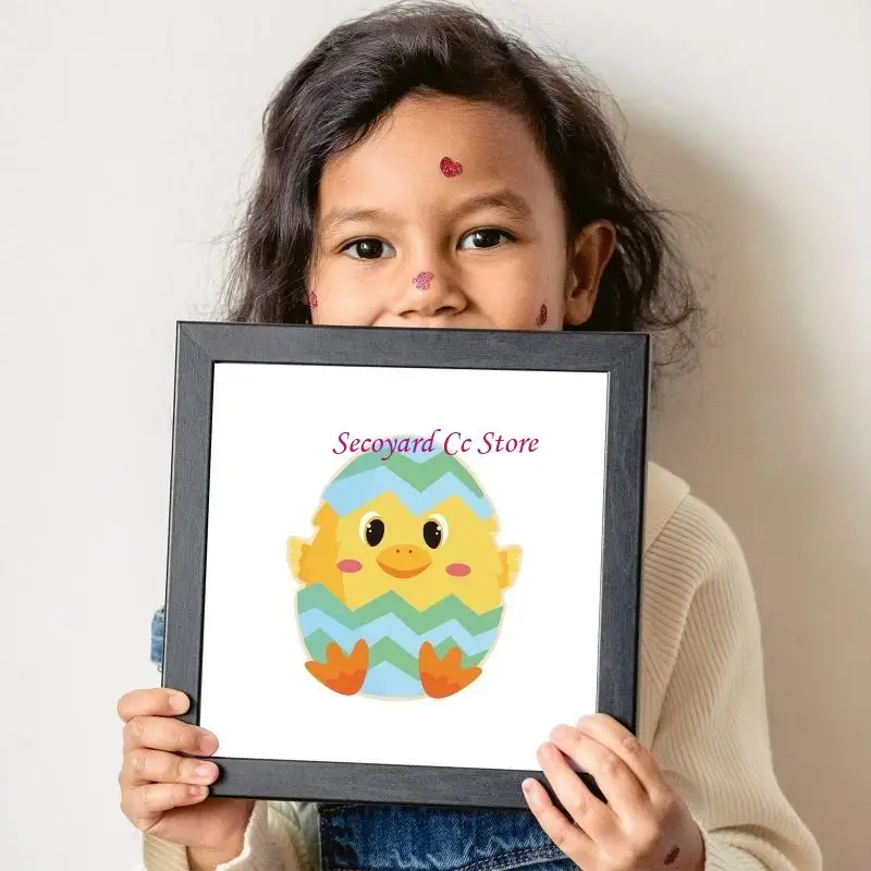 N3UC 1 Set Easter Graffiti Stickers Easter Decals for Gifts Fridge Window Decors