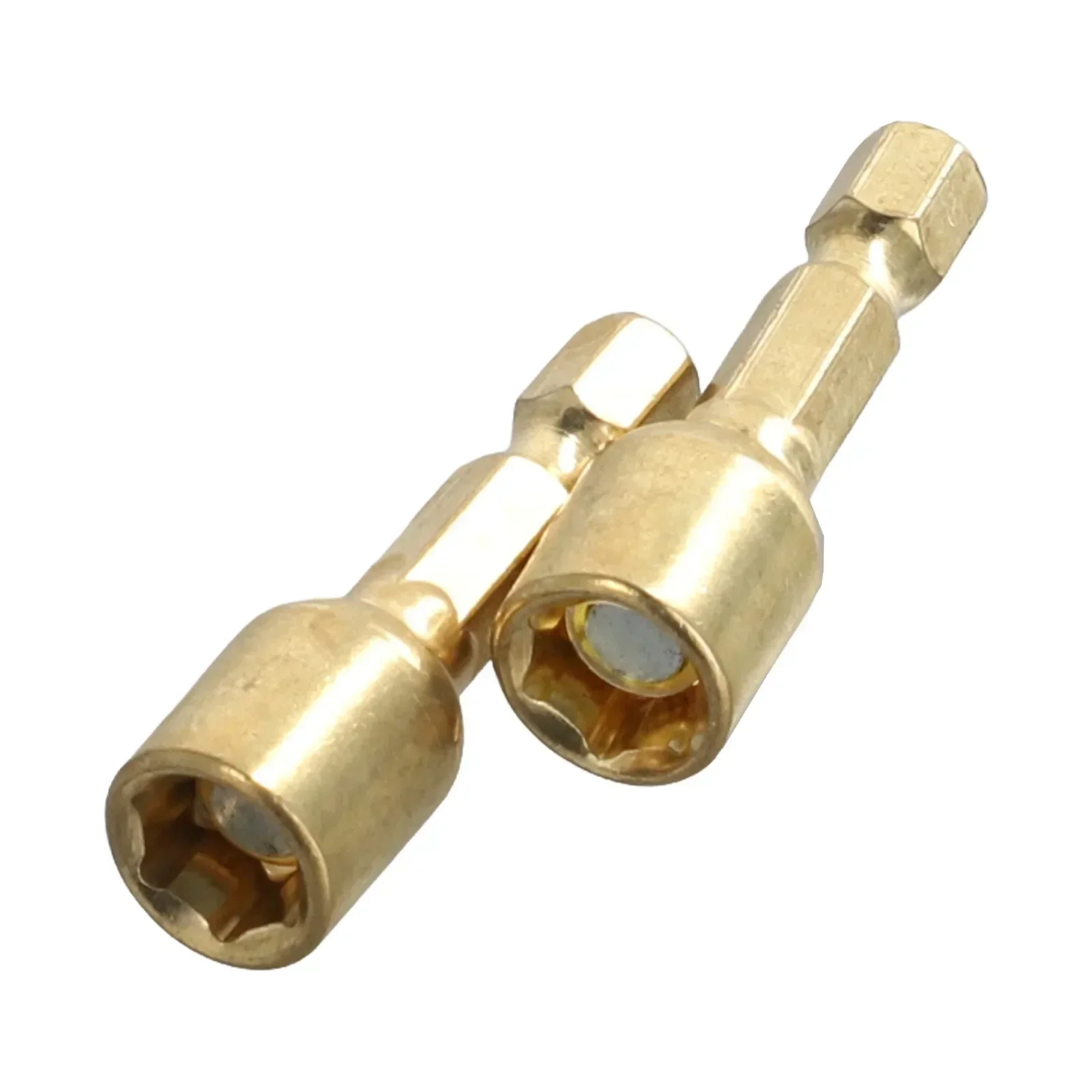 Adattatore per presa esagonale 1/4 pollici 2 pezzi presa 45 mm lunghezza manicotto per punte da trapano a mano in acciaio al cromo vanadio di alta qualità