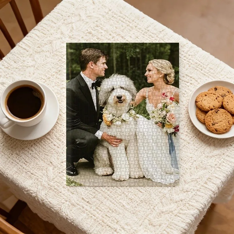 35/300/500/1000pcs Personalized Custom Photo Puzzle Wedding Photos DIY toys for Adults Decoration Collectiable