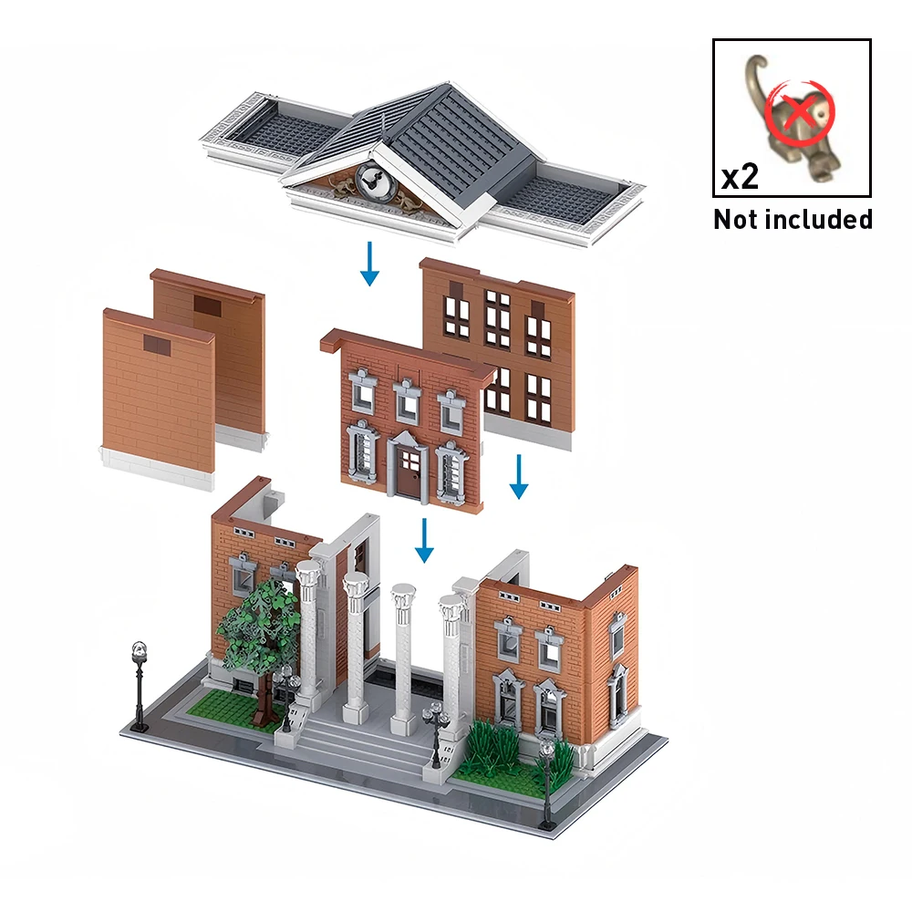 3992 шт. MOC фильм сцена серии будущее часы башня модульная модель здания строительные блоки DIY сборка игрушки для взрослых коллекция подарок