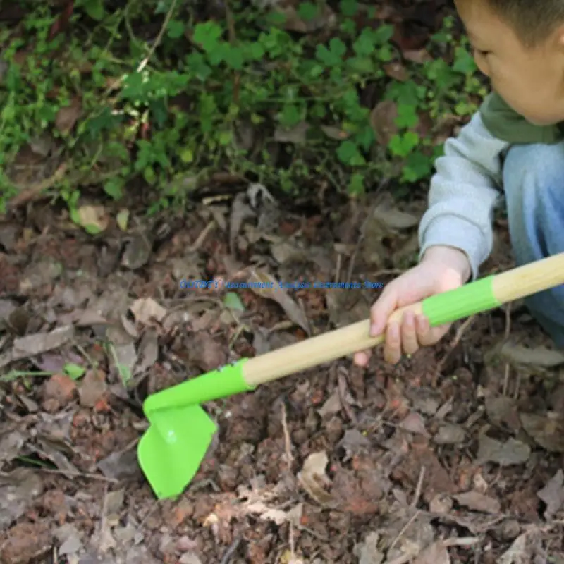 367D Kids Garden Tool 2Pcs Detachable Rakes Shovel For Backyard Adventure Parent Child Bonding Gardening Tool