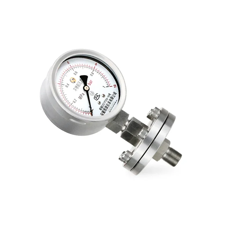 Stainless Steel 304 316L Thread Diaphragm Pressure Gauge