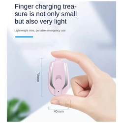 1200Mah Portable Mini Power Bank Keychain Powerbank Mobile Phone Spare External Battery For Smartphone,Type-C Durable