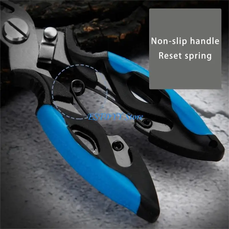 

G6DE Stainless Steel Fishing Pliers Fishing Clamps Grabber Fishing Grip Plier for Versatiles Use in Fishing