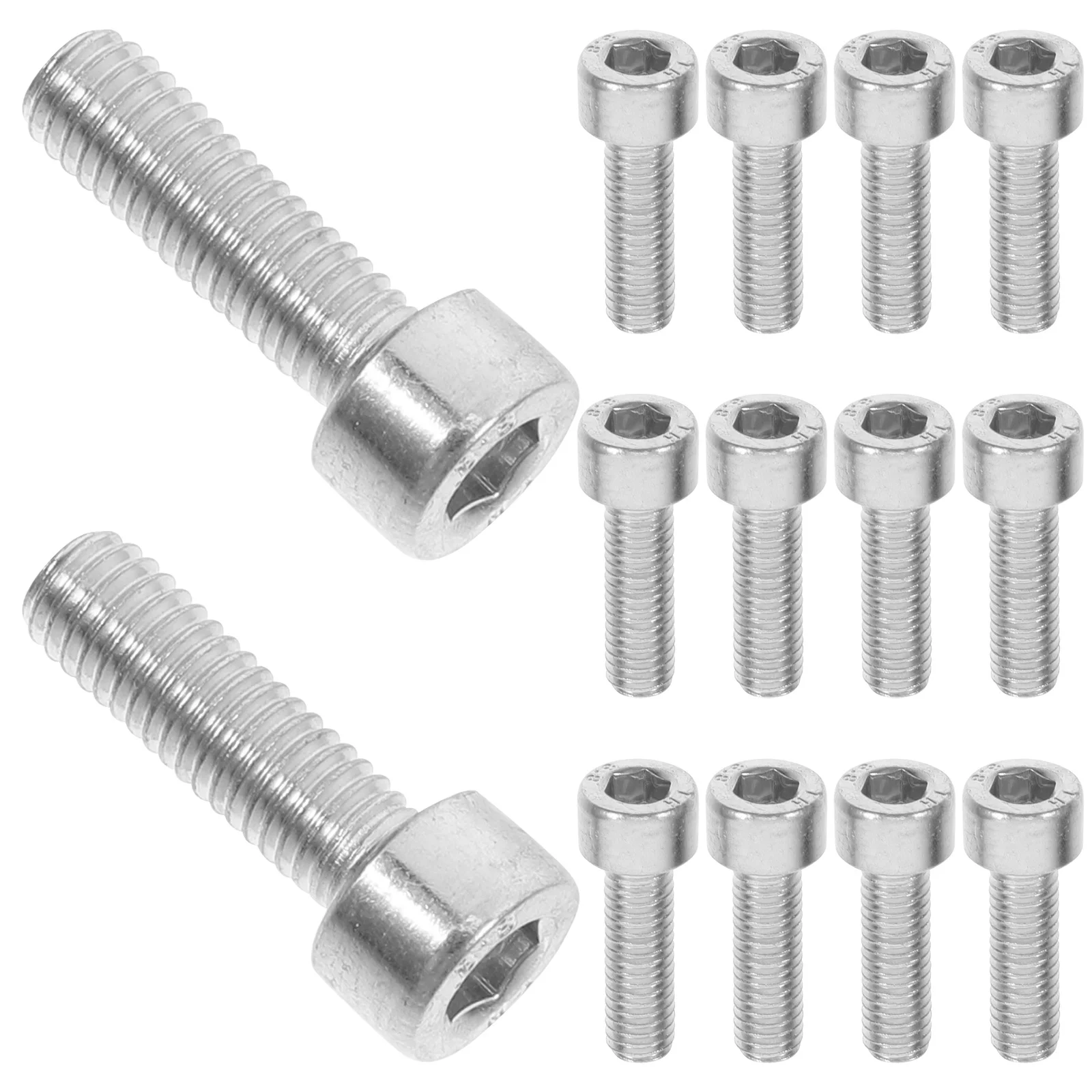 

30Pcs Logging Saw Components M5x15mm Metric Hex Socket Screws for Chainsaw Maintenance Quick Install Tool Free