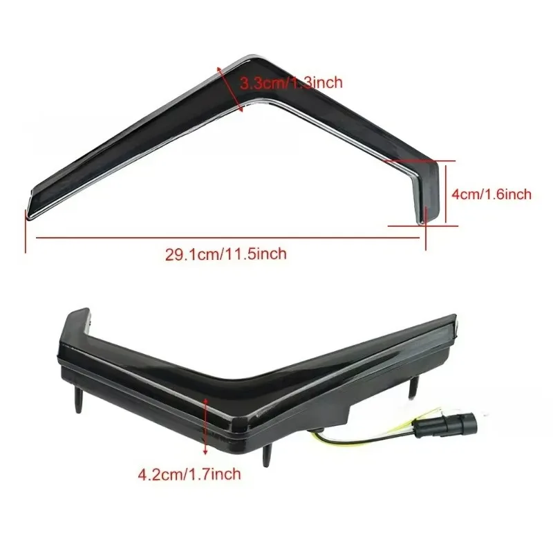 Дневные ходовые огни Poer North Star для Polaris RZR XP 4 1000 Turbo, 1 пара светодиодных передних указателей поворота для UTV ATV 2018-2021 гг.