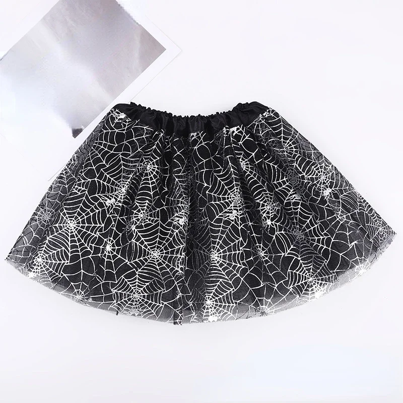 Halloween niños niñas niños mujeres adultos telaraña tutú falda de telaraña bruja disfraz de mago tul carnaval Festival fiesta Favor