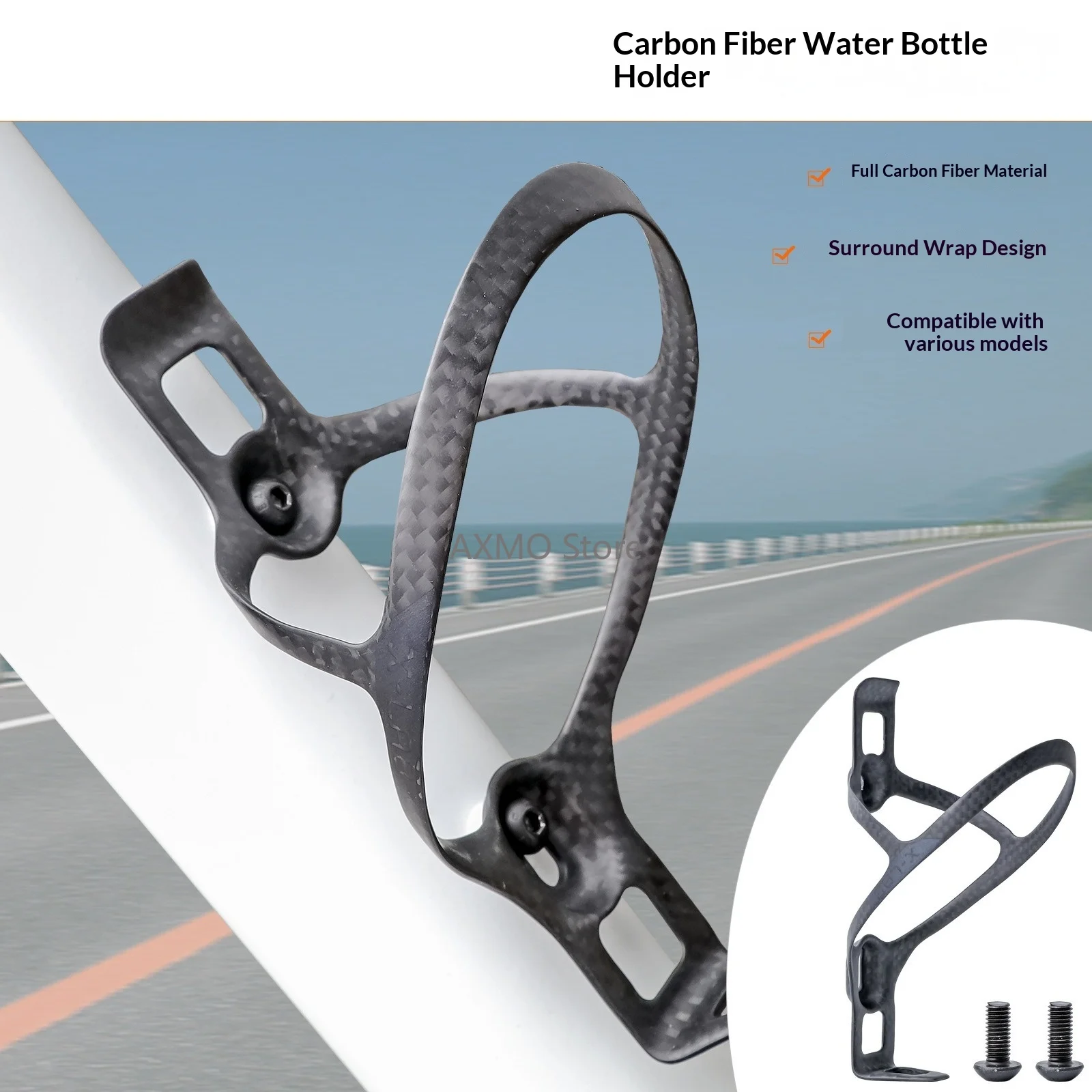 

Carbon Fiber MTB Bicycle Water Bottle Holder Ultralight Portable Bottles for Road Bike Ultralight Cycling Equipment Parts