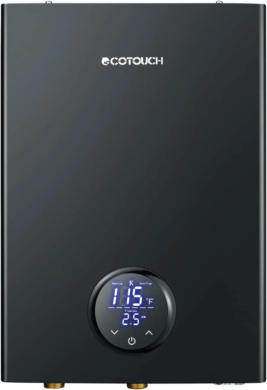 Tankless Hot Water Heater, ECOTOUCH 18kW on Demand Instant Water Heater 240V, ETL Certificated Self-Modulation Point of Use Hot