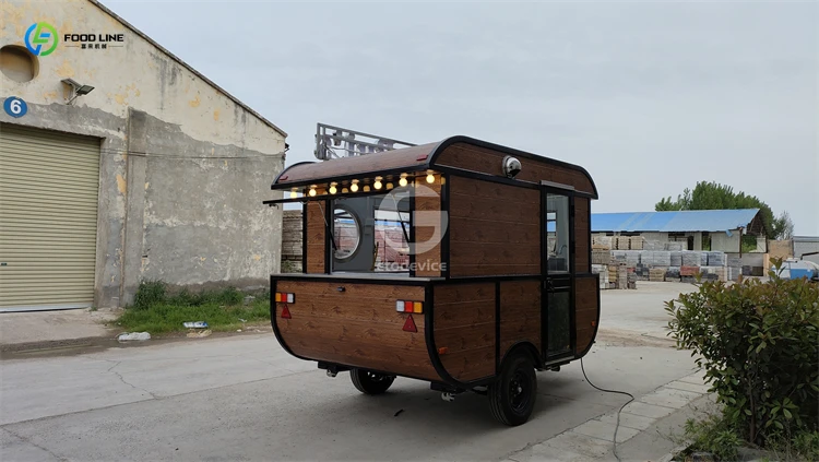 شاحنة طعام مخصصة للبيع مجموعة معدات فارغة أو كاملة بطول 10 أقدام على شكل قارب أحدث تصميم لمقطورة بيع متنقلة