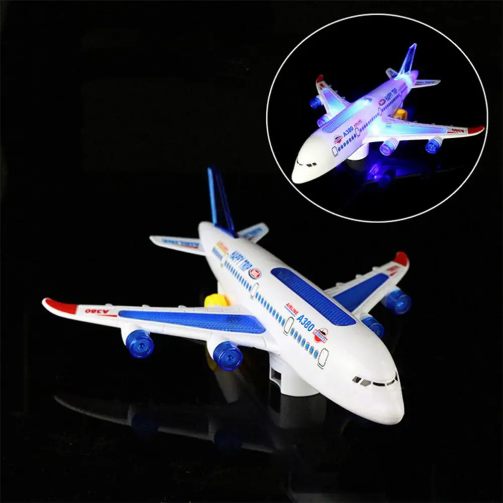 Model Plane Light Airplane Model LED Light Sound Aeroplane Airplane Collection Figurines Military Air Plane Birthday Gift