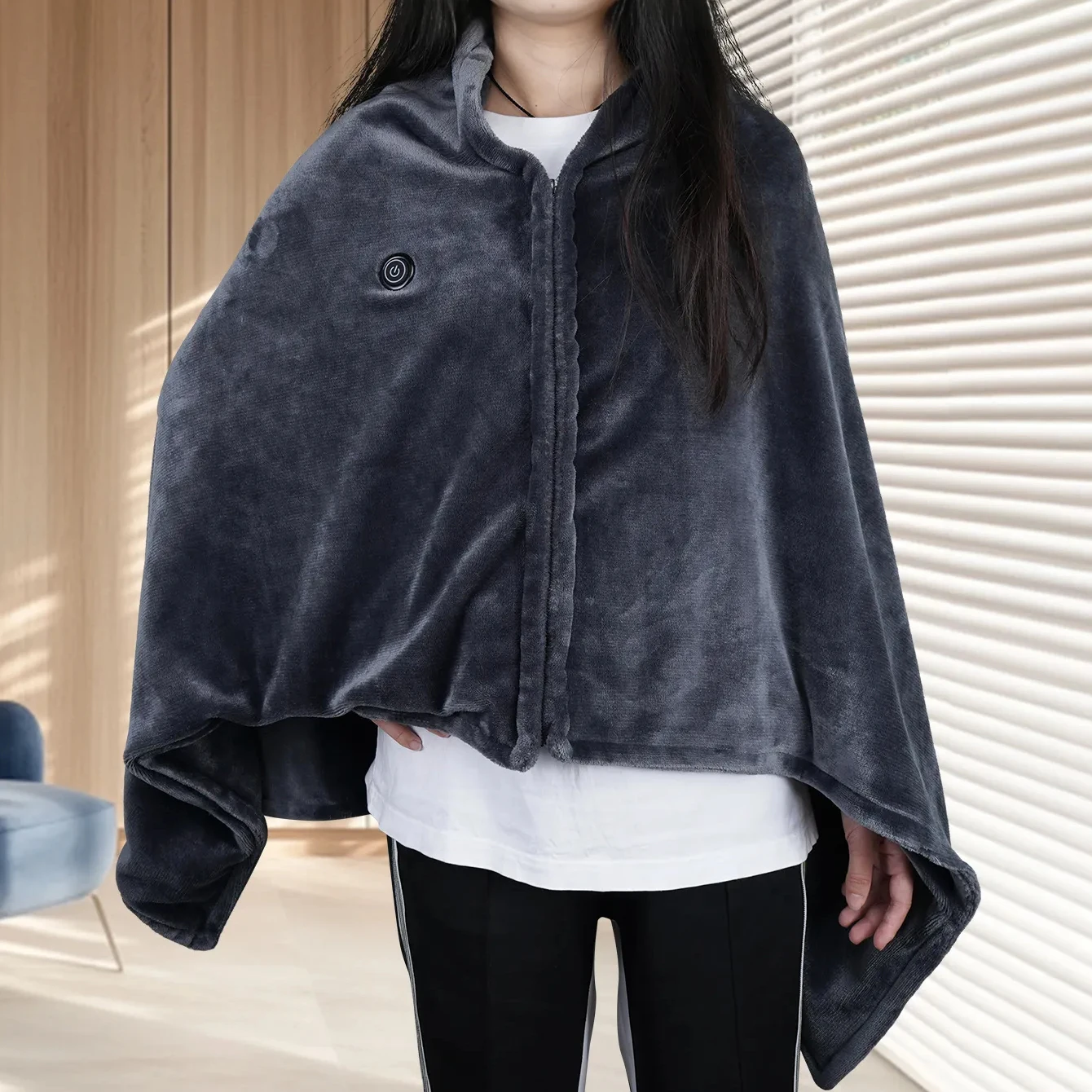 يمكن ارتداؤها USB بطانية تسخين كهربائي التدفئة بطانية كهربائية شال USB بطانية ساخنة شال 3 التروس بطانية تدفئة المنزلية