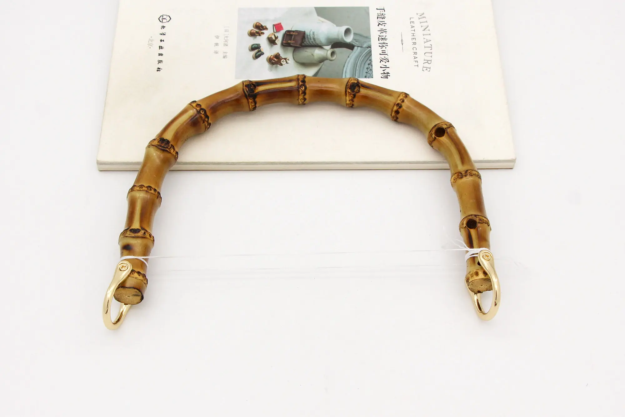 18 Cm (7.09 In) Bamboo Purse Bamboo Handle Purse Handles Bamboo Bag Handles Purse Hardware Wholesale Obag Purse Frame Parts