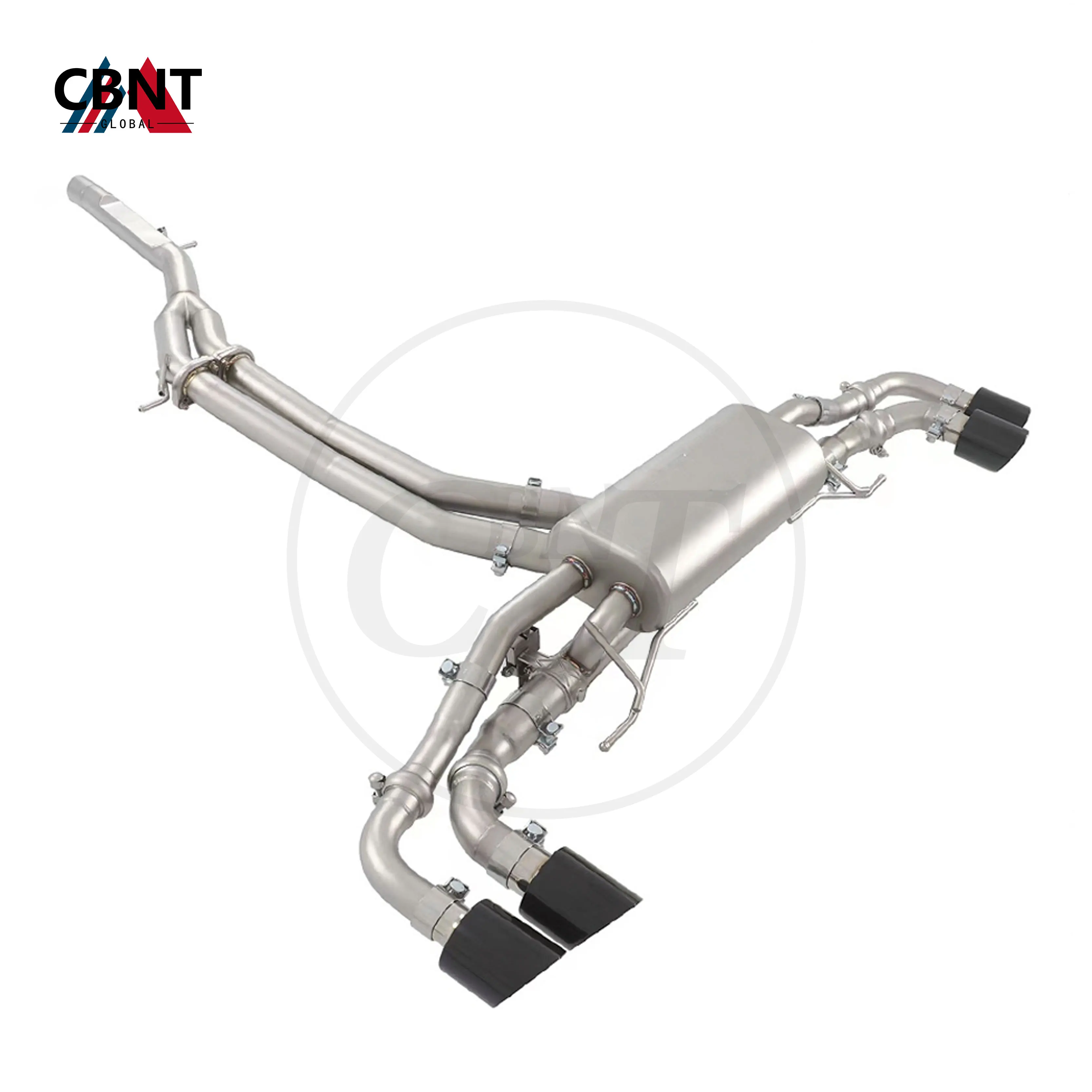 CBNT for Audi Q7 Q8 3.0T 2019- Exhaust-pipe with Valve Tuning Valvetronic Catback Pipe Performance SS304 Valved Exhaust System