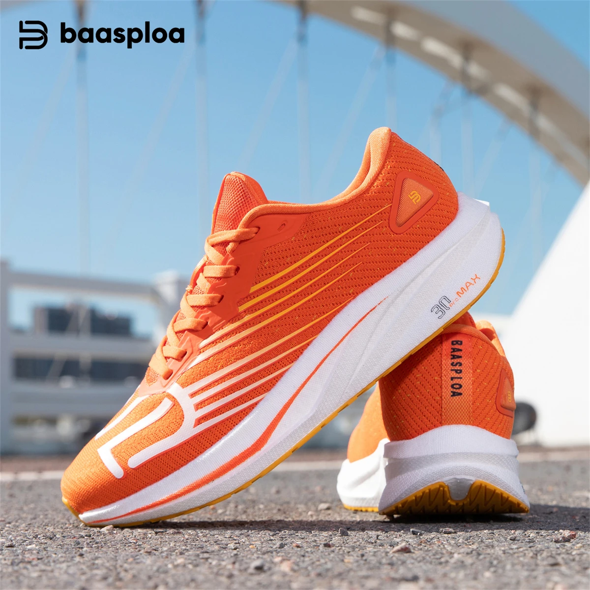 

Мужские кроссовки Baasploa с карбоновой пластиной, профессиональные амортизирующие кроссовки, мужские дышащие нескользящие кроссовки для бега на открытом воздухе, спортивная обувь
