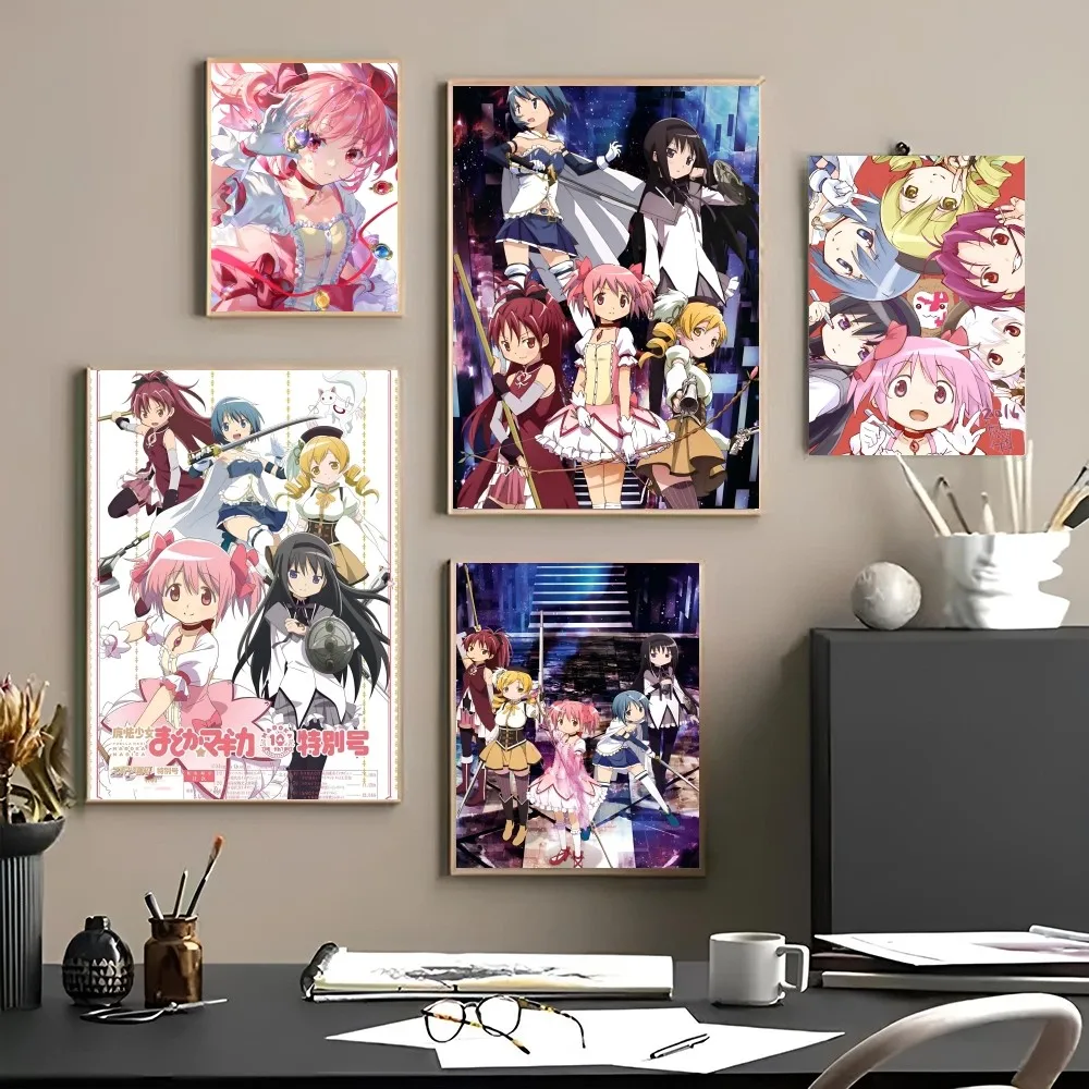 M-Madoka M-Magica Poster Paper Print Home Living Room Bedroom Entrance Bar Restaurant Cafe Art Painting Decoration