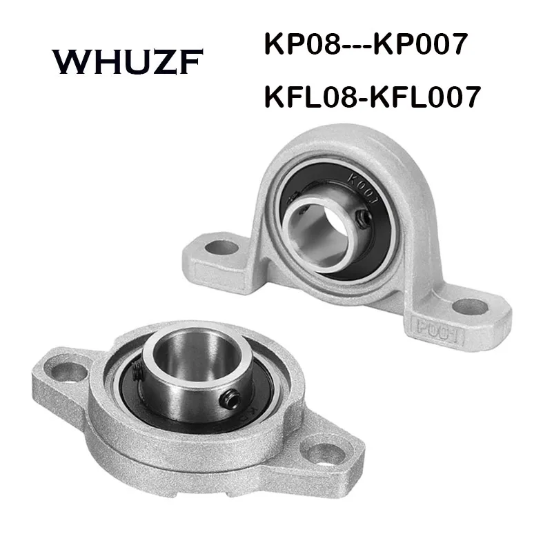 

5/10PCS Zinc Alloy Diameter 8mm-35mm Bore Ball Bearing Pillow Block Mounted Support KP08/000/001/002/003/004/005/006/007