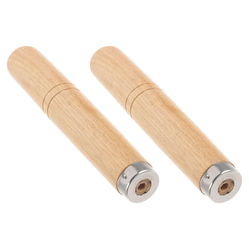 

2Pcs Spatula Handles Solid Wood Heat Resistant Detachable Replacement Universal Grip Kitchen Utensils Cooking Accessories