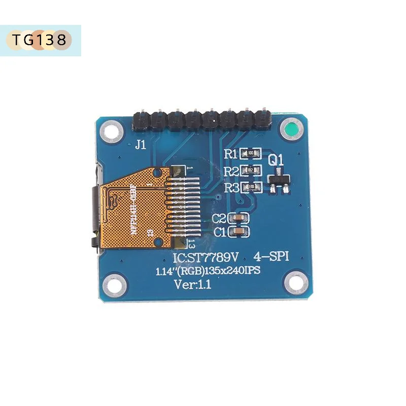 【1.14 Inch SPI Serial Port 135x240 Touchscreen IPS TFT Display ST7789 135x240 SPI 8-Pin 65K Color LCD Screen For Arduino】 view 5