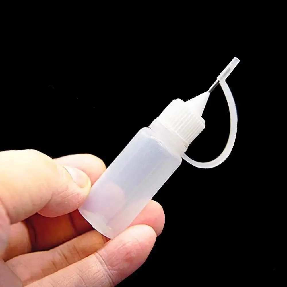 10PCS X 50ML-120ML Plastic Empty Squeezable Dropper Bottles Glue E Liquid Juice Containers with Steel Needle Tips + Mini Funnels