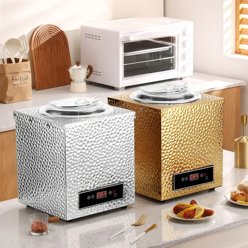 Commercial buffet catering temperature control electric soup pot hammer pattern porridge soup warmer kettle food warmer