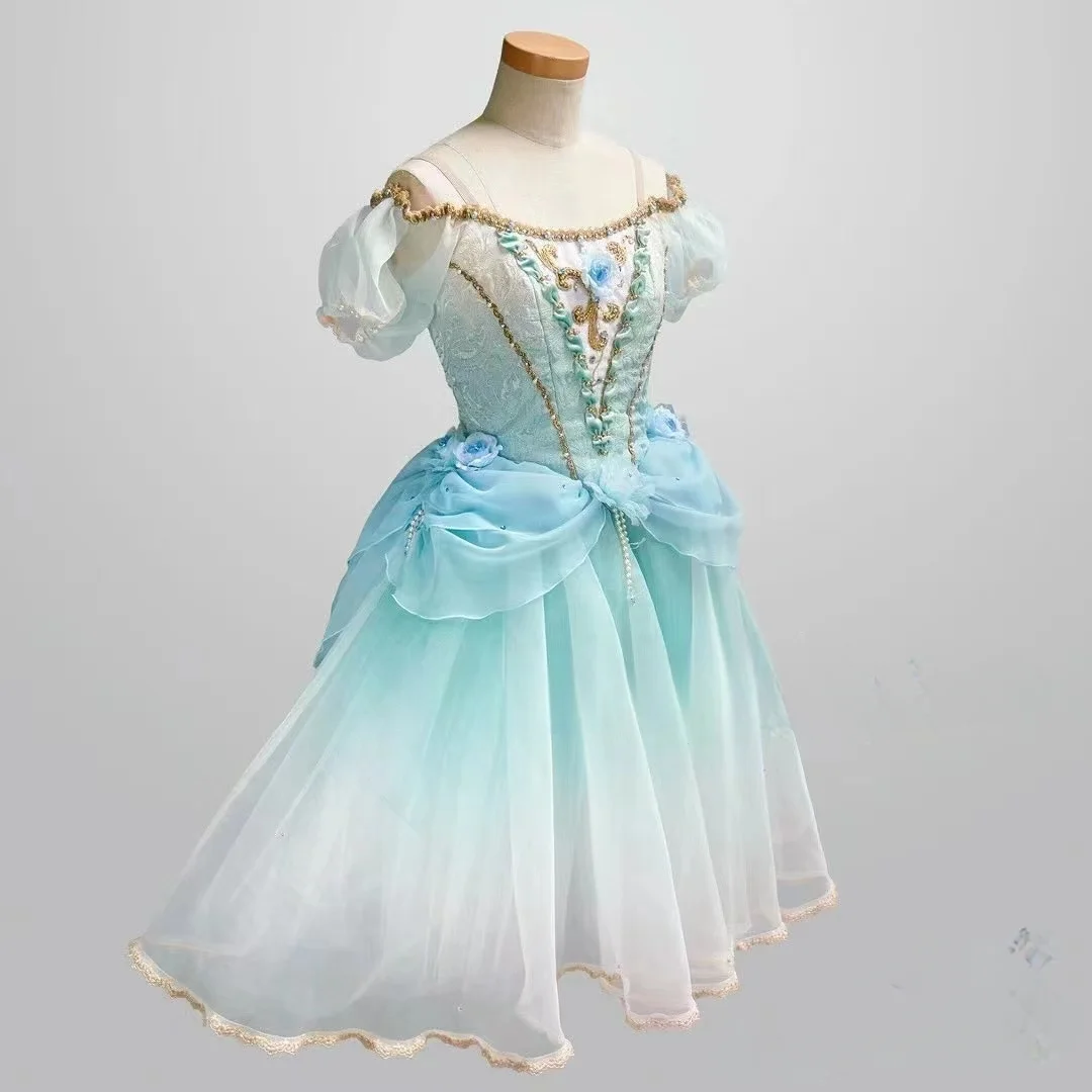 2024 New Handmade Customized Swan Lake Fairy Clara Romantic Ballerina Dress for Professional Performance Children and Adults